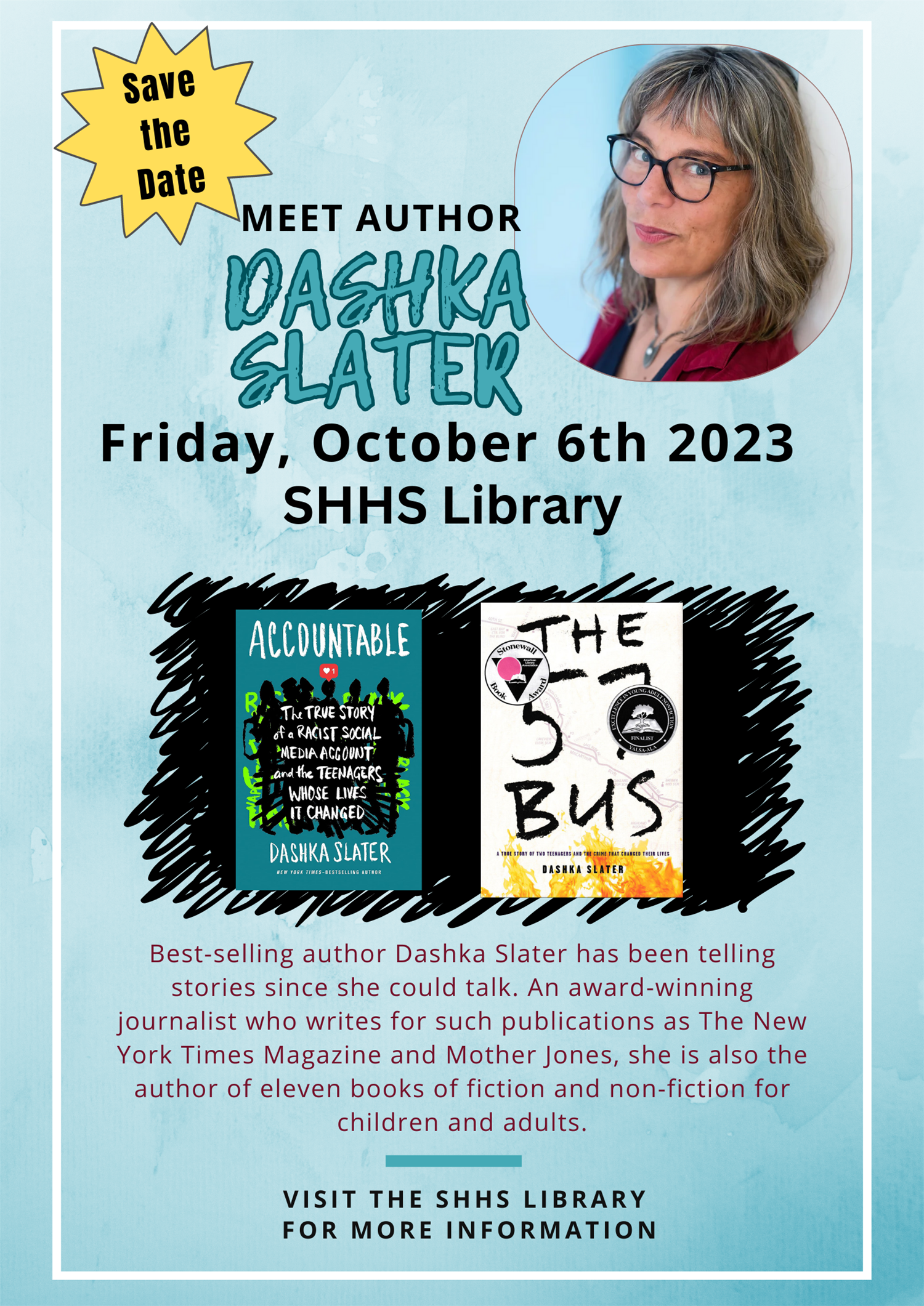 Author D. Slater Coming to Smoky in October